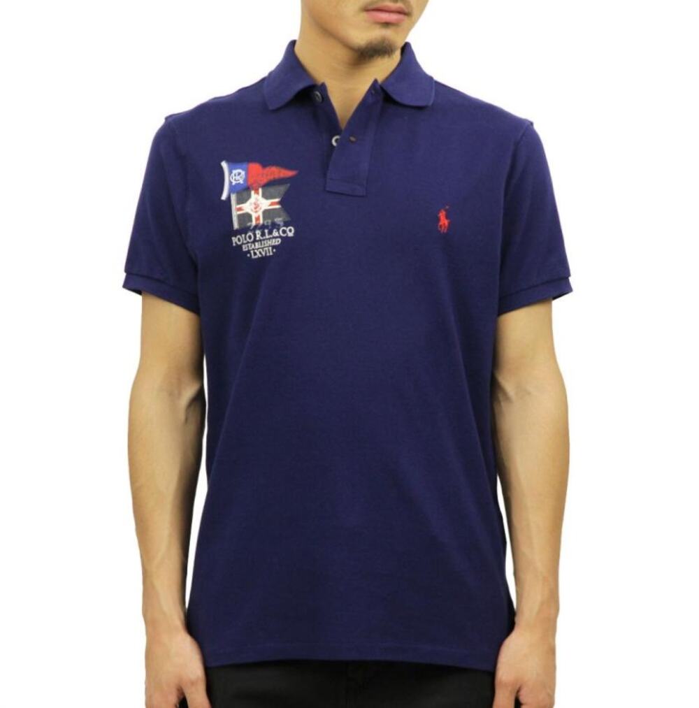 Polo Ralph Lauren Navy Custom Fit Yacht Club Mesh Polo Shirt Men's Size 2XB